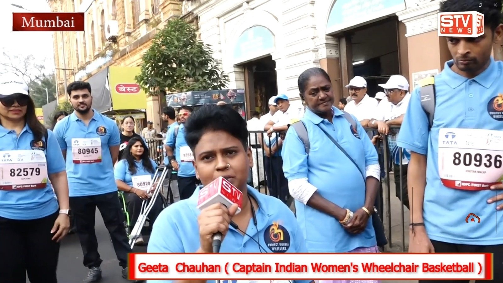STV News | Indian Women s Wheelchair Basketball Team Captain Geeta Anu Chauhan Tata Mumbai Marathon 18 January